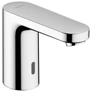 Hansgrohe Vernis E Electronic Faucet with Preset Temperature Control, 0.5 GPM AC-Powered in Chrome