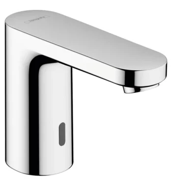 Hansgrohe Vernis E Electronic Faucet with Preset Temperature Control, 0.5 GPM AC-Powered in Chrome