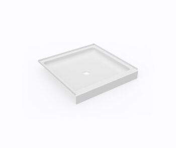 Swan 36 x 36 Swanstone Alcove Shower Pan with Center Drain in White