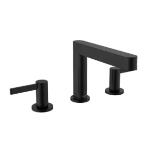 Hansgrohe Finoris Wide-spread Faucet 110 with Pop-up Drain, 1.2 GPM in Matte Black