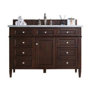 Brittany 48" Single Vanity, Burnished Mahogany