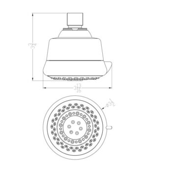 Dawn® Multifunction Showerhead, Brushed Nickel - Image 2