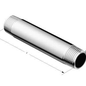 Phylrich 4″ Straight Shower Arm 11205 – Polished Chrome