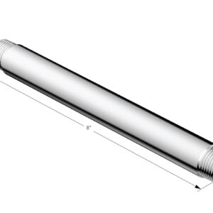Phylrich 8″ Straight Shower Arm 11206 – Polished Chrome