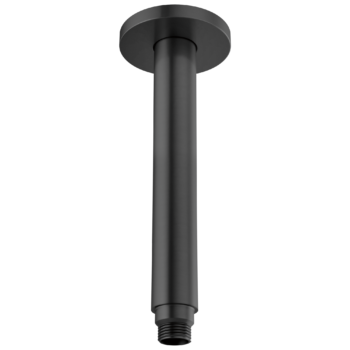 Brizo Kintsu®: 10" Dual Waterway Ceiling Mount Shower Arm and Flange In Matte Black