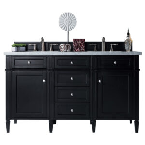 Brittany 60" Double Vanity, Black Onyx