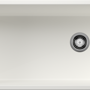 Blanco Diamond SILGRANIT 33″ Super Single Undermount Kitchen Sink – White