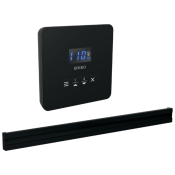 Brizo Other: Square + Bilateral Steam Set In Matte Black