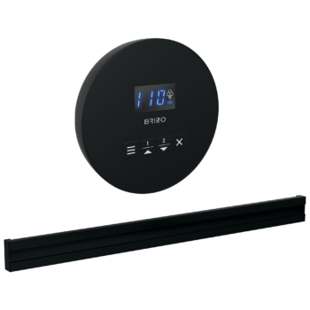 Brizo Other: Round + Bilateral Steam Set In Matte Black