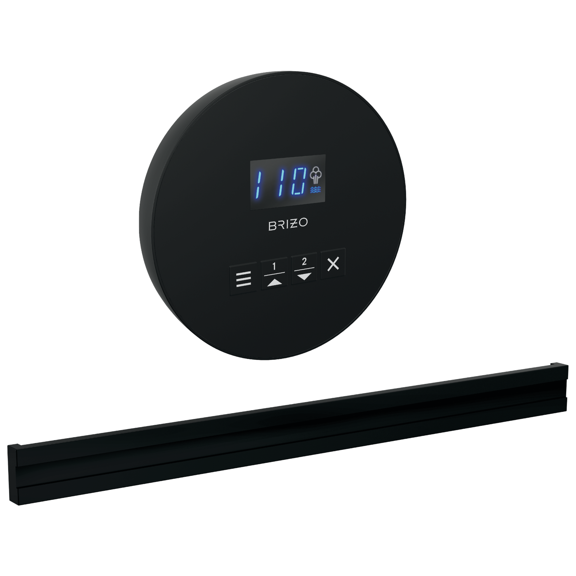 Brizo Other: Round + Bilateral Steam Set In Matte Black