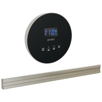 Brizo Other: Round + Bilateral Steam Set In Lumicoat® Brushed Nickel