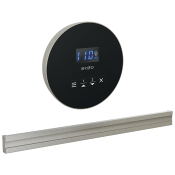 Brizo Other: Round + Bilateral Steam Set In Lumicoat® Luxe Nickel