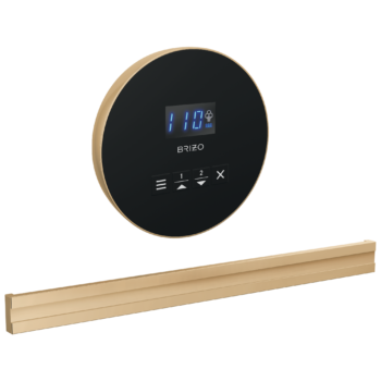 Brizo Other: Round + Bilateral Steam Set In Lumicoat® Polished Gold