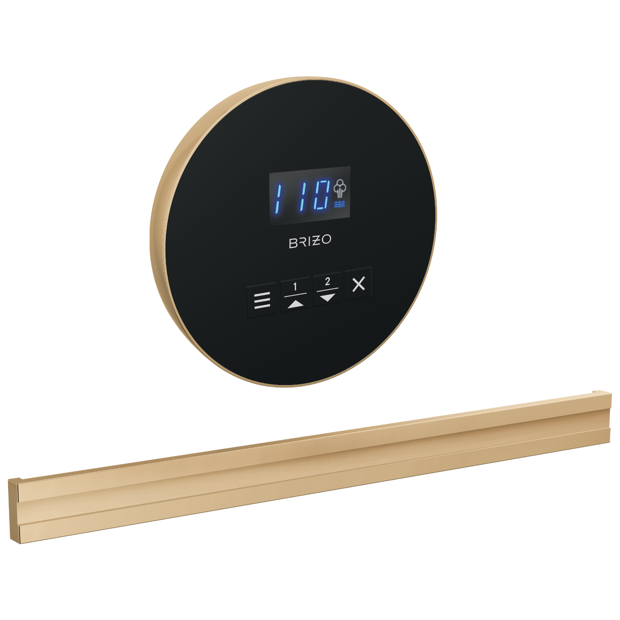 Brizo Other: Round + Bilateral Steam Set In Lumicoat® Polished Gold