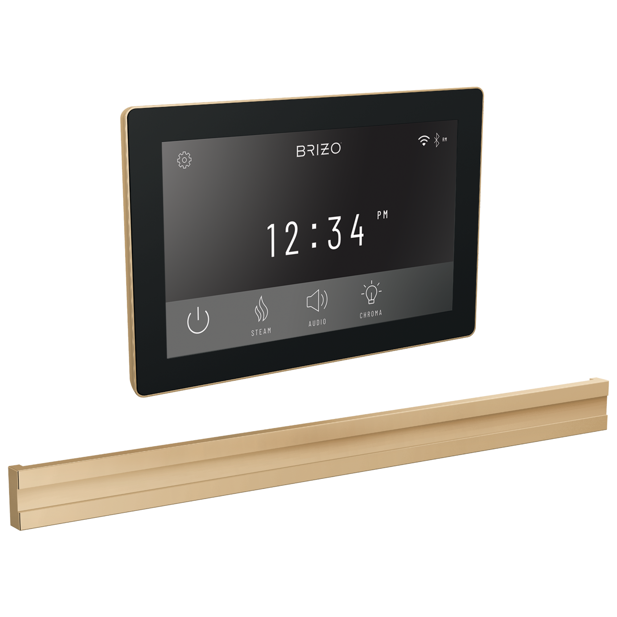 Brizo Other: Digital + Bilateral Steam Set In Lumicoat® Polished Gold