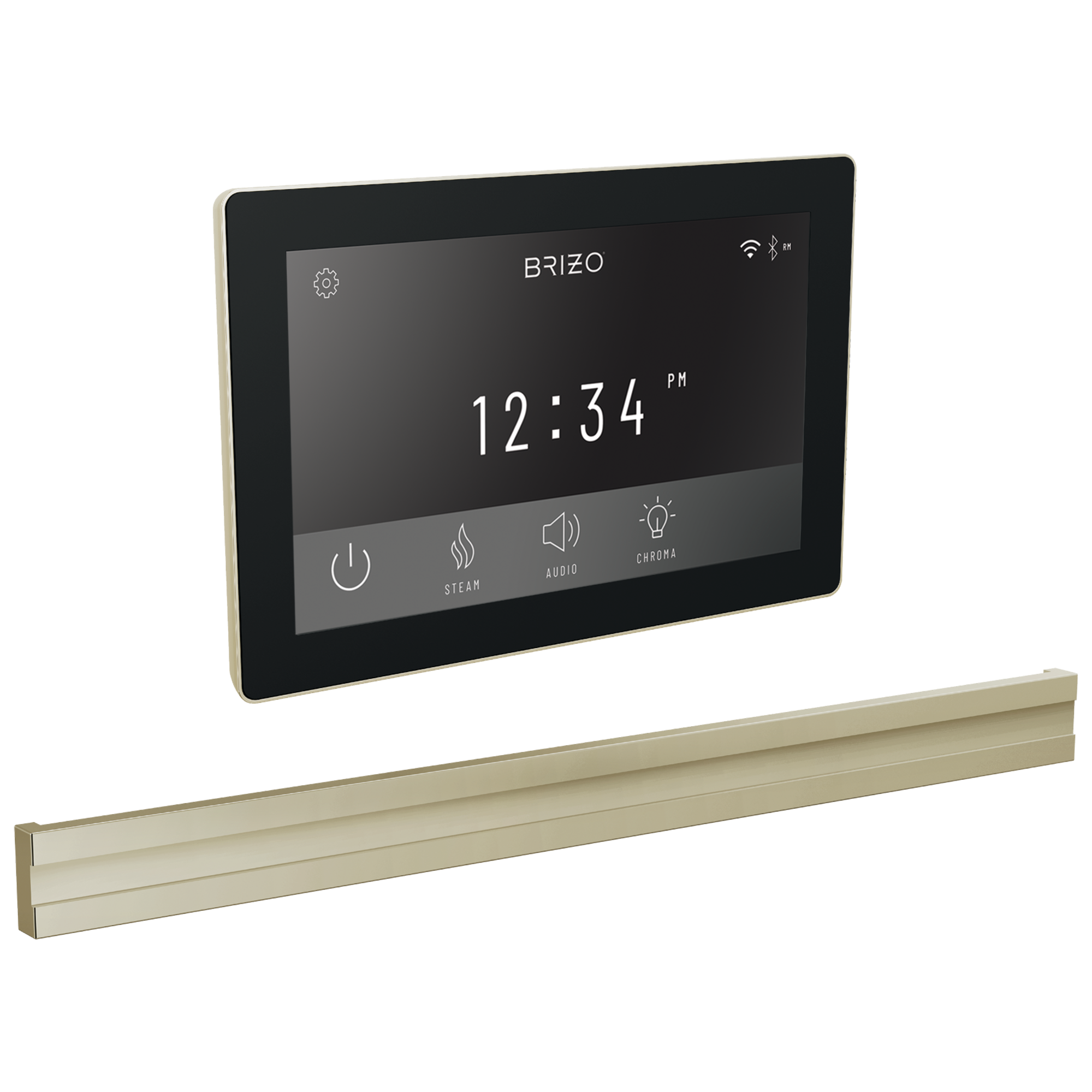 Brizo Other: Digital + Bilateral Steam Set In Lumicoat® Polished Nickel