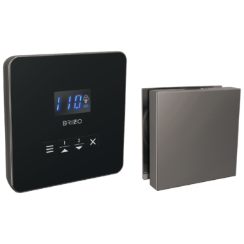 Brizo Other: Square Steam Set In Lumicoat® Black Onyx