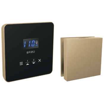Brizo Other: Square Steam Set In Lumicoat® Luxe Gold