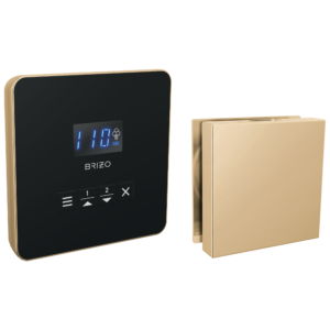 Brizo Other: Square Steam Set In Lumicoat® Polished Gold