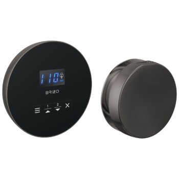 Brizo Other: Round Steam Set In Lumicoat® Black Onyx