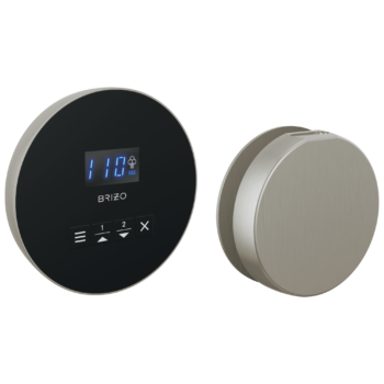 Brizo Other: Round Steam Set In Lumicoat® Luxe Nickel