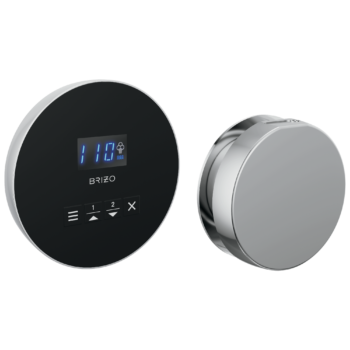 Brizo Other: Round Steam Set In Lumicoat® Chrome
