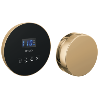 Brizo Other: Round Steam Set In Lumicoat® Polished Gold
