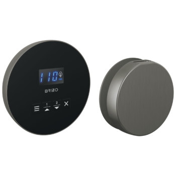 Brizo Other: Round Steam Set In Lumicoat® Luxe Steel