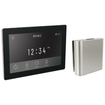 Brizo Other: Digital + Square Steam Set In Lumicoat® Brushed Nickel