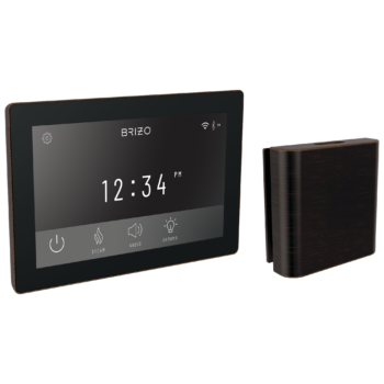 Brizo Other: Digital + Square Steam Set In Venetian Bronze
