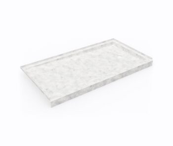 Swan 32 x 60 Swanstone Alcove Shower Pan with Left Hand Drain in Ice - Image 2