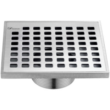 Dawn® Brisbane River Series - Square Shower Drain 5"L (Threaded) In Polished satin
