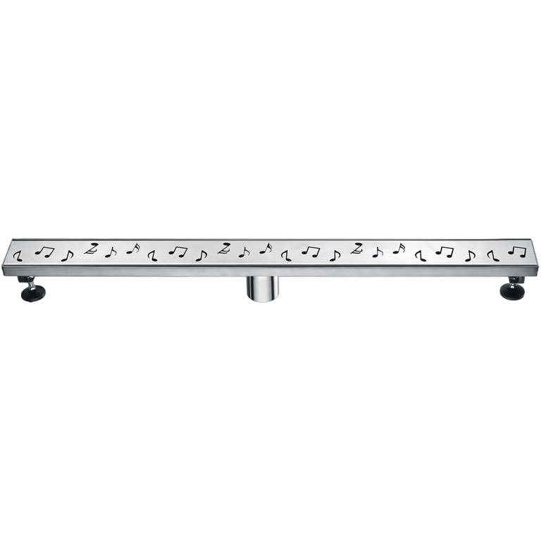 Dawn® Seine River Series - Linear Shower Drain 32"L In Polished satin