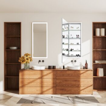 Atlas 70x23 Illuminated Cabinet Vanity Mirror - Image 2