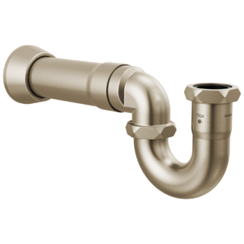 Brizo Other: 17-Gauge P-Trap with Flange In Brushed Nickel