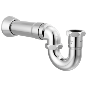Brizo Other: 17-Gauge P-Trap with Flange In Chrome