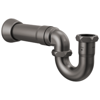 Brizo Other: 17-Gauge P-Trap with Flange In Luxe Steel