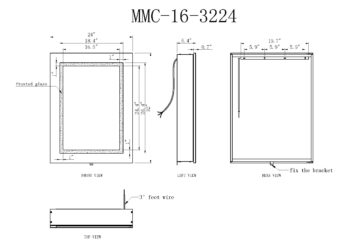 Ursa 32x24 Minor Illuminated Cabinet Vanity Mirrors - Image 6