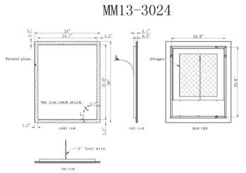 Aster 30x24 Illuminated Vanity Mirror - Image 7