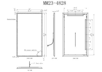 Neptune 32x24 Illuminated Vanity Mirror - Image 10