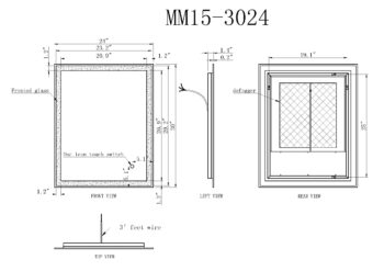 Nimbus 30x24 Illuminated Vanity Mirror - Image 6