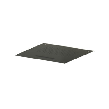 Isenberg 20" Stainless Steel Flush Mount Rainhead With Cascade Waterfall In Matte Black - Image 22