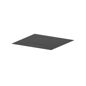 Isenberg 20" Stainless Steel Flush Mount Rainhead With Cascade Waterfall In Matte Black - Image 11