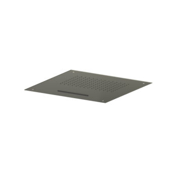 Isenberg 20" Stainless Steel Flush Mount Rainhead With Cascade Waterfall In Matte Black - Image 6