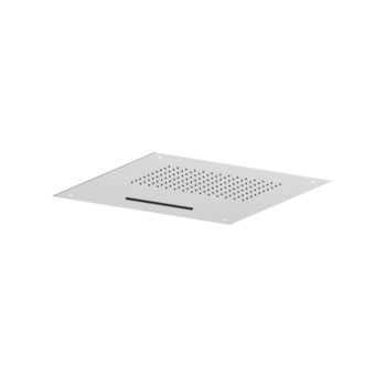 Isenberg 20" Stainless Steel Flush Mount Rainhead With Cascade Waterfall In Matte Black - Image 8