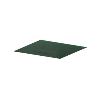 Isenberg 20" Stainless Steel Flush Mount Rainhead With Cascade Waterfall In Matte Black - Image 13
