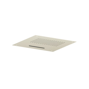 Isenberg 20" Stainless Steel Flush Mount Rainhead With Cascade Waterfall In Matte Black - Image 20