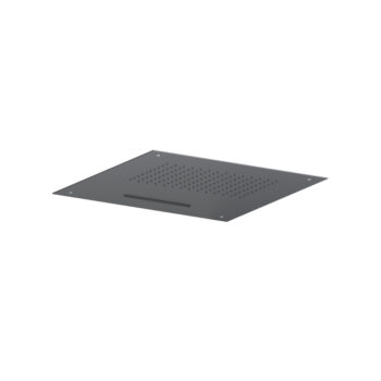 Isenberg 20" Stainless Steel Flush Mount Rainhead With Cascade Waterfall In Matte Black - Image 21