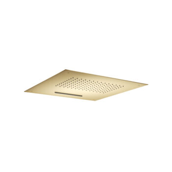Isenberg 20" Stainless Steel Flush Mount Rainhead With Cascade Waterfall In Matte Black - Image 4