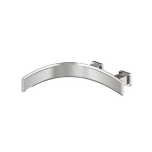 Isenberg Wall Mount Faucet Spout – Left Facing Curvature In Brushed Nickel